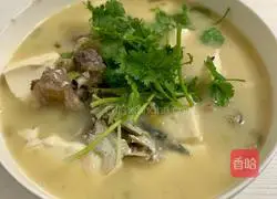 Illustration of how to make fish head tofu soup 11