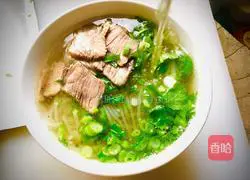 Illustration of how to make beef rice noodles 5