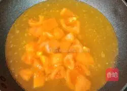 Illustration of how to make tomato fish ball and tofu soup 11