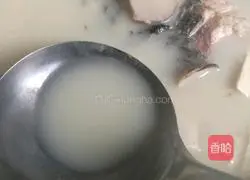 Illustration of how to make braised fish head and tofu soup 15