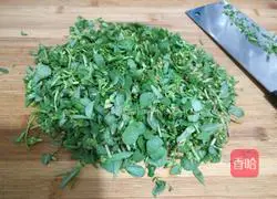 Illustration of how to make purslane flatbread buns (steamed buns version) 2