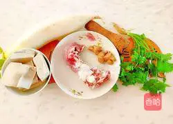 Illustration of how to make white radish, tofu and mutton soup 2