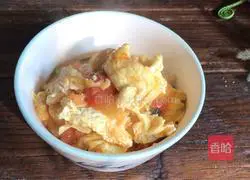 Illustration of how to make tomato and egg noodles 15