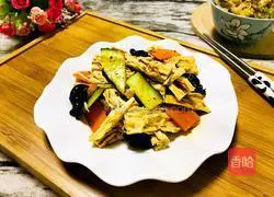 Illustration of how to make cold yuba 9