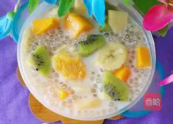 Illustration of how to make Fruity Milky Sago Dew 13