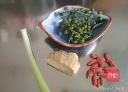 Illustration of how to make cabbage, wolfberry and tofu soup 2