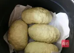 Rice cooker version of matcha mochi steamed buns recipe 4