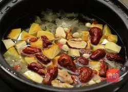 Pumpkin Tremella Soup Recipe Illustration 5