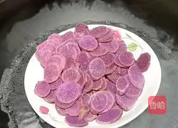 Illustration of how to make Purple Sweet Potato and Osmanthus Glutinous Rice Balls 1