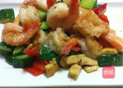 Illustration of how to make fried shrimp balls in oil 10