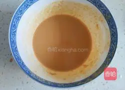 Illustration of how to make peanut butter noodles 7