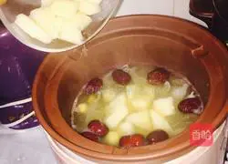 Illustration of Tremella, Snow Pear and Lotus Seed Soup 13