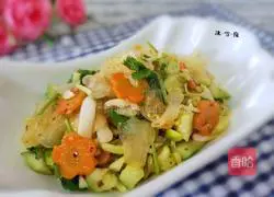 Illustration of how to make white fungus mixed with cucumber 8