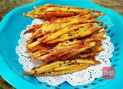 Illustration of how to make sweet potato shreds 13