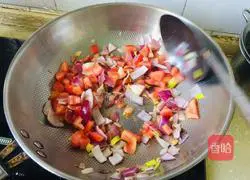 Illustration of how to make hand-made egg and tomato noodles 8