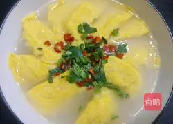 Illustration of how to make egg dumpling and radish soup 7