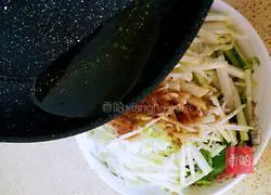 Illustration of how to make bitter chrysanthemum mixed with kohlrabi (fat-reduced vegetables) 8