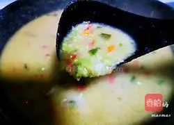 Illustration of how to make spinach juice pimple soup 11