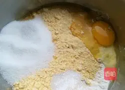 Illustration of how to make cornmeal cakes 1