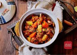 Illustration of how to cook chicken legs and stewed potatoes 14