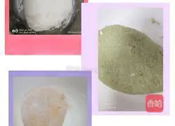 Illustration of making homemade vegetable juice flower rolls 3