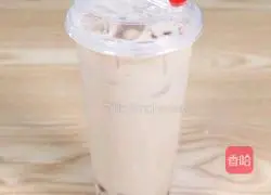 Illustration of making konjac crystal milk tea 8