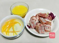 Illustration of how to make orange pork ribs 1
