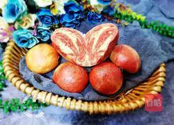 Red Marble Sweet Steamed Bun Recipe Illustration 12