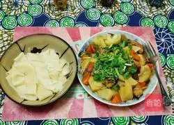 Illustration of how to make large plate chicken 14