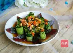 Illustration of how to make preserved eggs and cucumbers 8