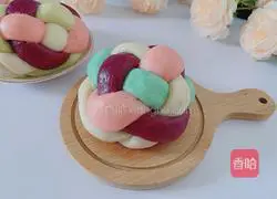 Illustration of how to make hydrangea steamed buns 13