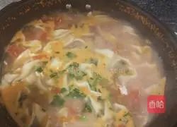 Tomato and Egg Hands Illustration of how to roll dough 17