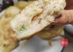 Illustration of homemade nutritious breakfast potato meatloaf 18