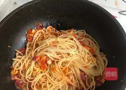 Illustration of how to make Italian shrimp noodles 6