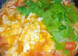 How to make tomato egg noodles Illustration 10