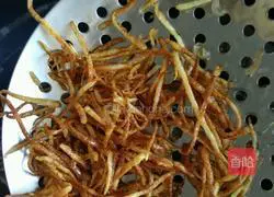 Illustration of making homemade snack crispy French fries 5