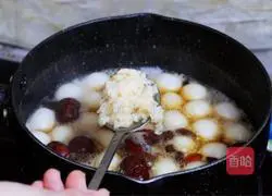 Illustration of how to make osmanthus brown sugar rice dumplings 12