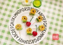 Baby food supplement, shrimp skin egg roll lollipop recipe 8