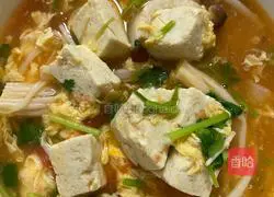 Illustration of how to make tomato and tofu soup 6