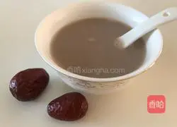 Illustration of how to make red dates and red bean soy milk 6