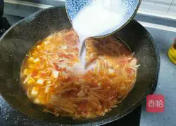 Tomato and tofu soup Practice illustration 8