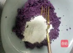 Illustration of how to make red bean and purple sweet potato buns 4