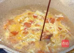 Enoki mushrooms Tomato and egg soup recipe 12