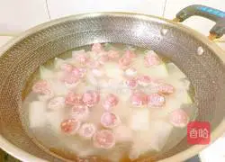 Winter Melon and Meatball Soup Recipe Illustration 13