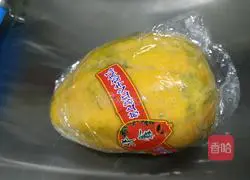 Milk Papaya Steamed Egg Recipe Illustration 1