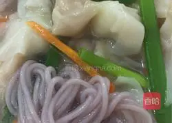 Illustration of how to make Xiaoyuer Wonton Purple Sweet Potato Noodles 13