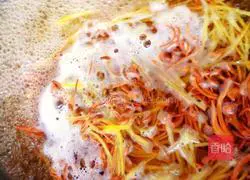 Illustration of how to make Cordyceps flowers mixed with mixed vegetables 5