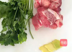 Illustration of how to make pork ribs and radish soup 1