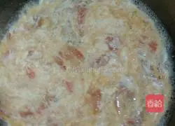 Illustration of making homemade tomato and egg soup 6