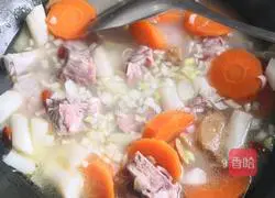 Illustration of how to make carrot, yam and pork ribs soup 9